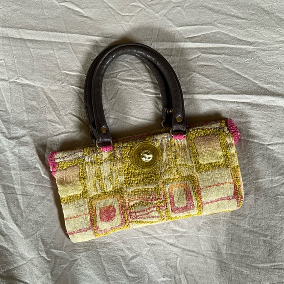 Funky handbag with leather handles - Picture 2 of 7